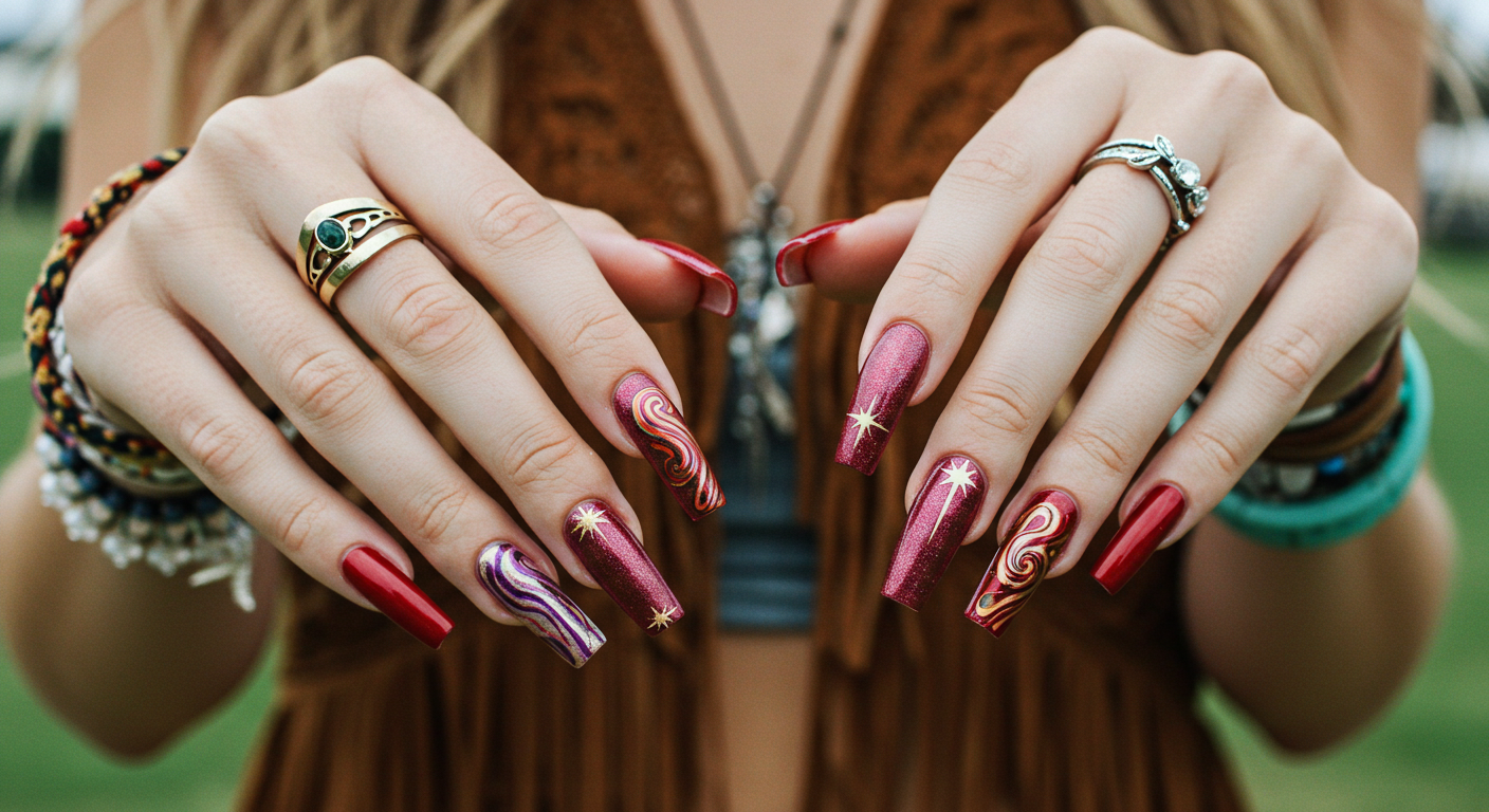 Creative Nail Art Designs for Festivals