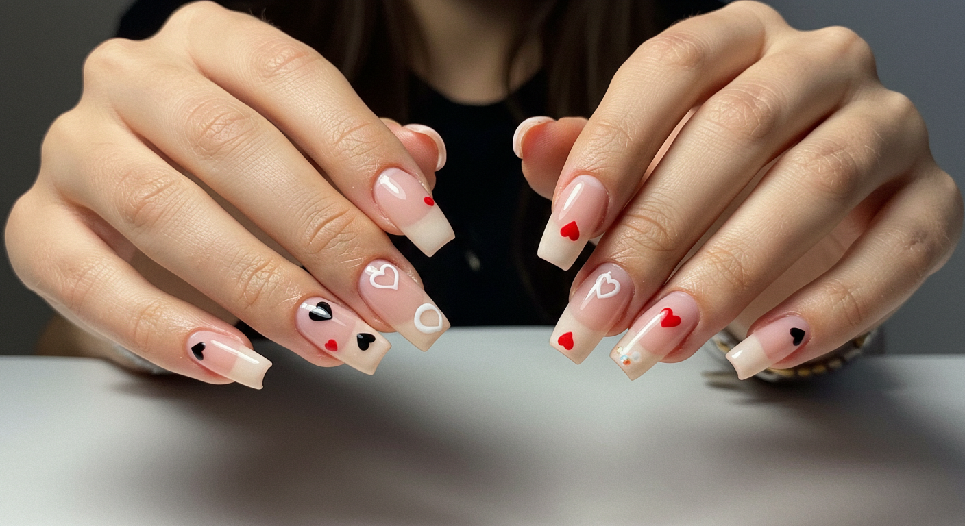 Negative Space Hearts