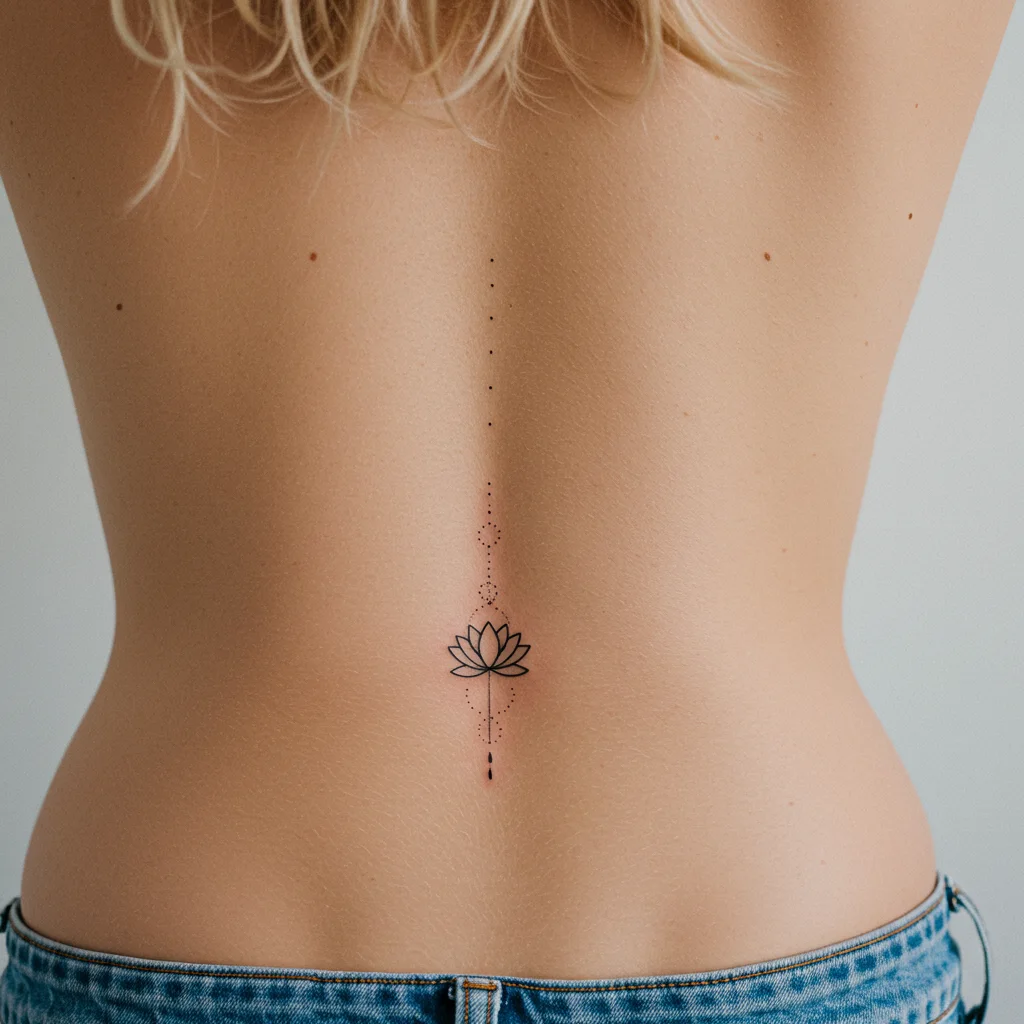 Back Lotus Tattoo