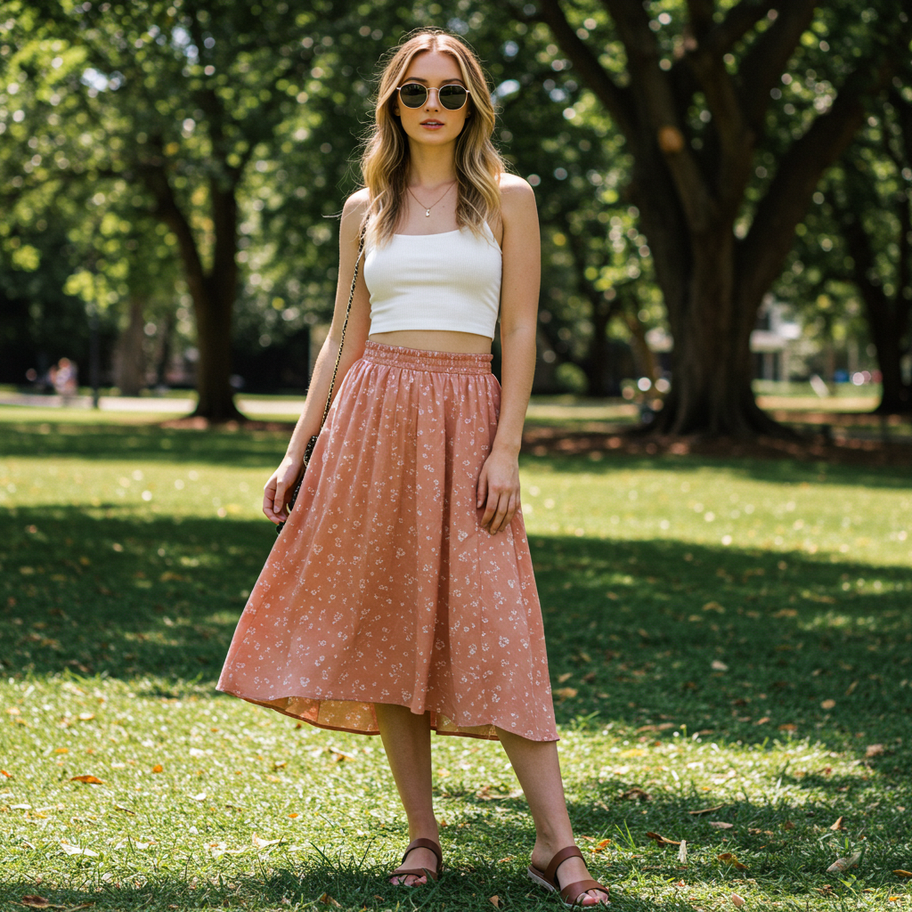 Budget Crop & Midi Skirt
