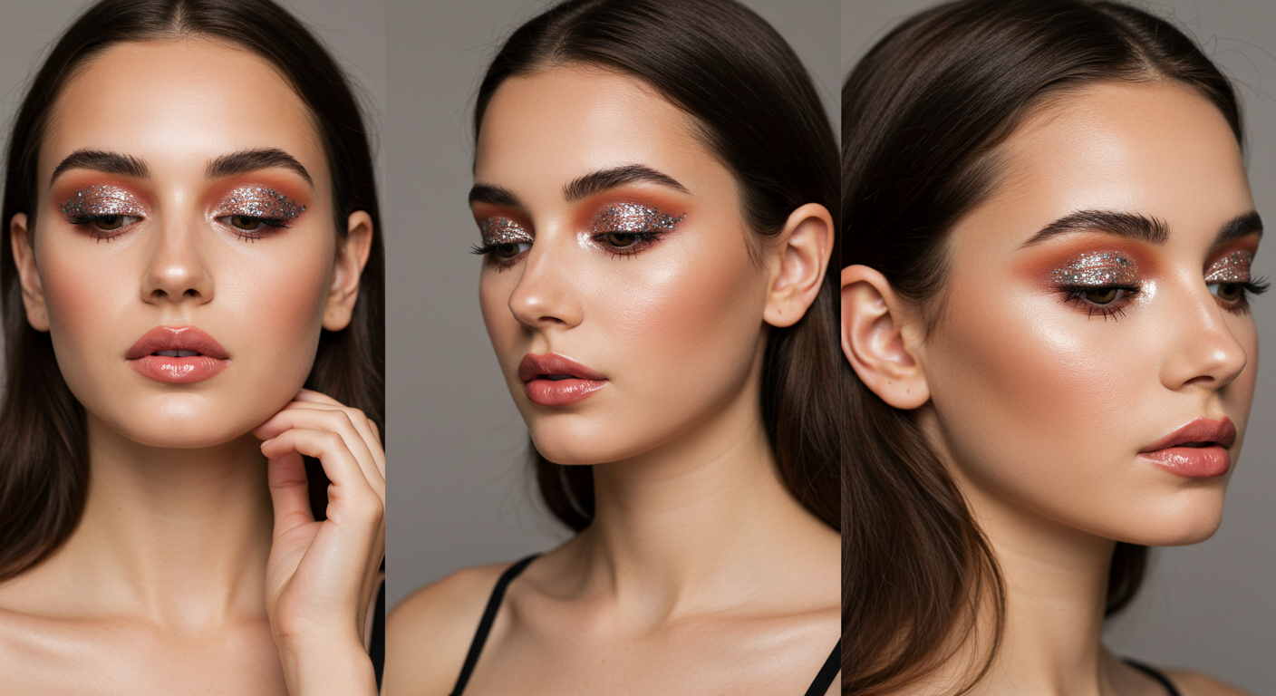 Glitter Cut Crease Queen - Party makeup for oily skin