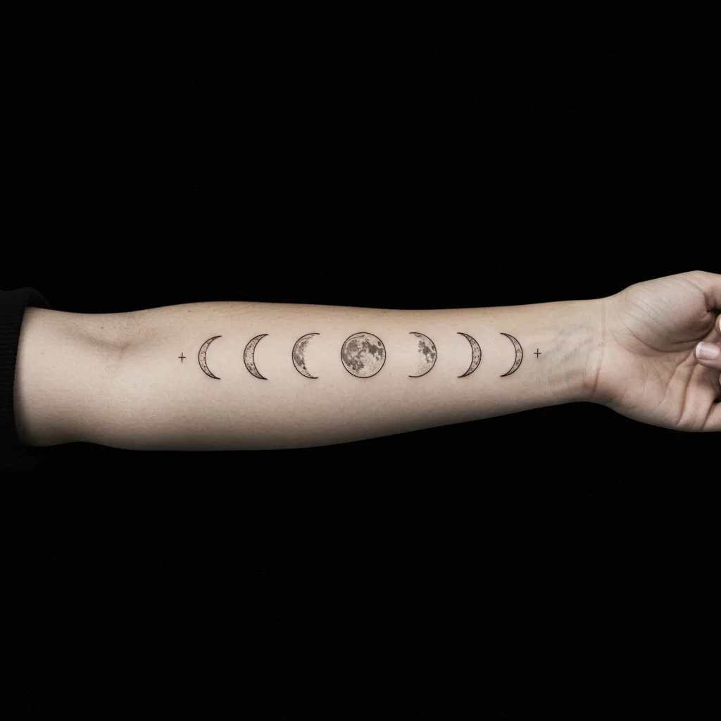 Moon Phase Tattoo