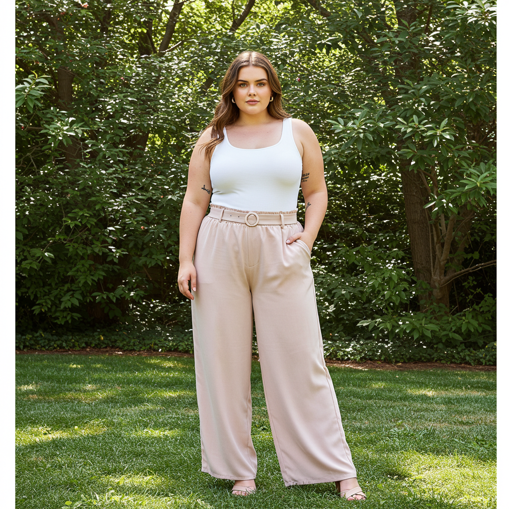 Plus-Size Palazzo Pants & Tank