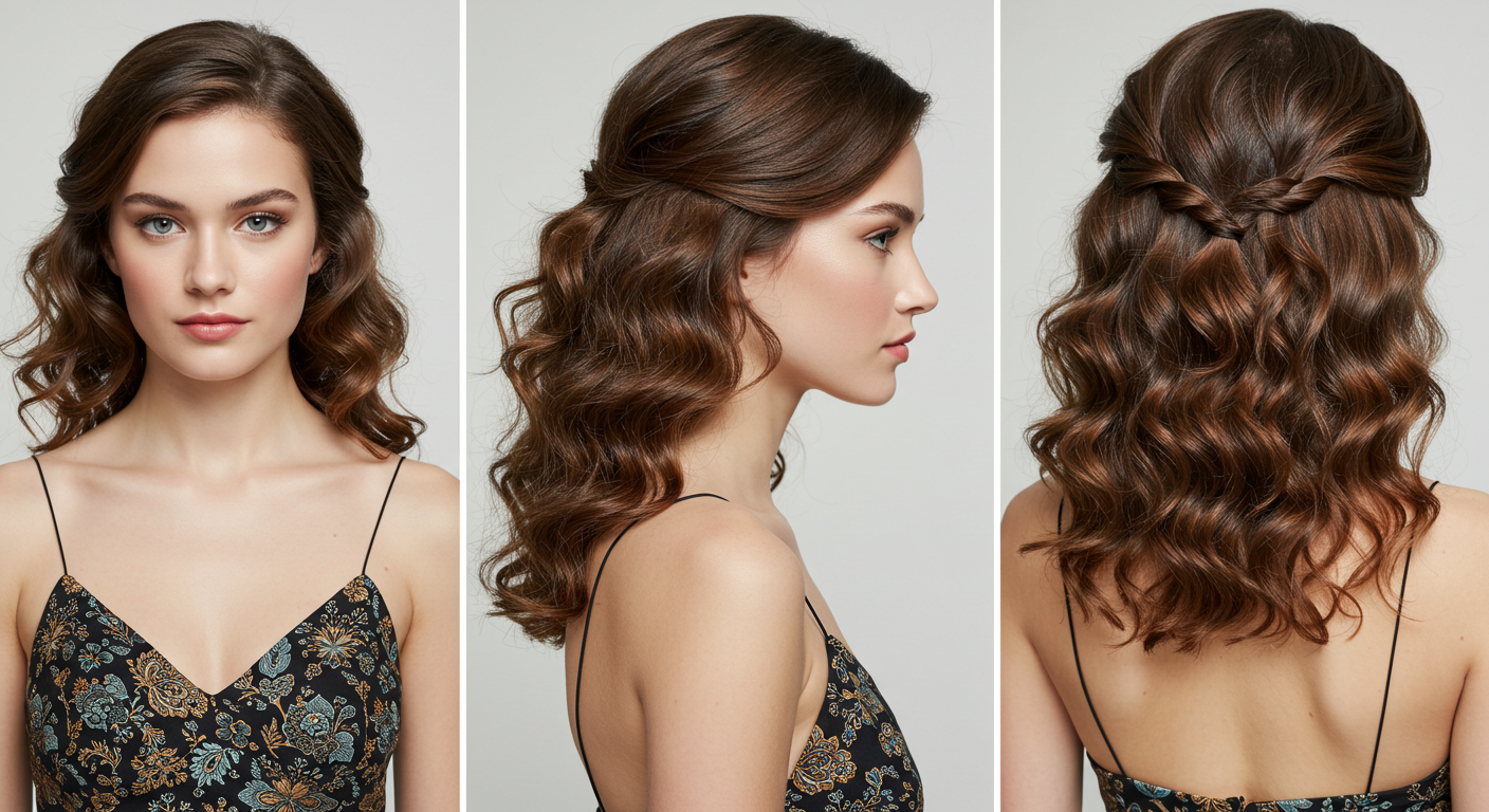 Side-Swept Curls