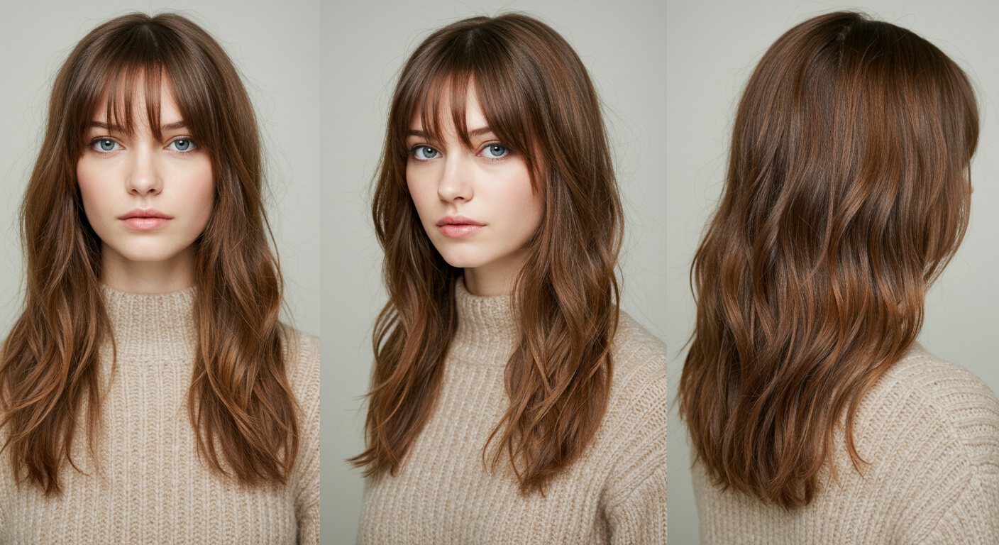 Soft Curtain Bangs – Trendy Hairstyles for Different Face Shapes