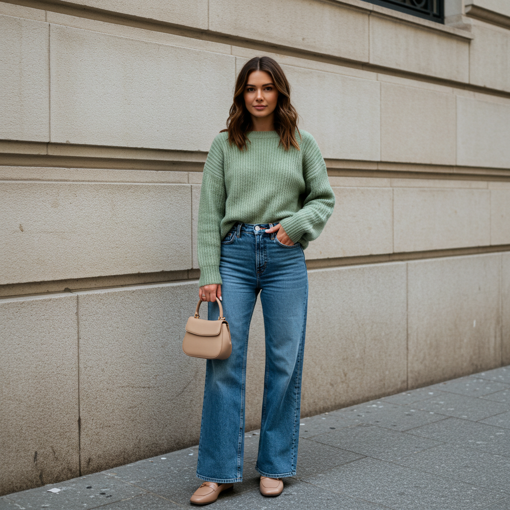 Women’s Knit Top & Jeans