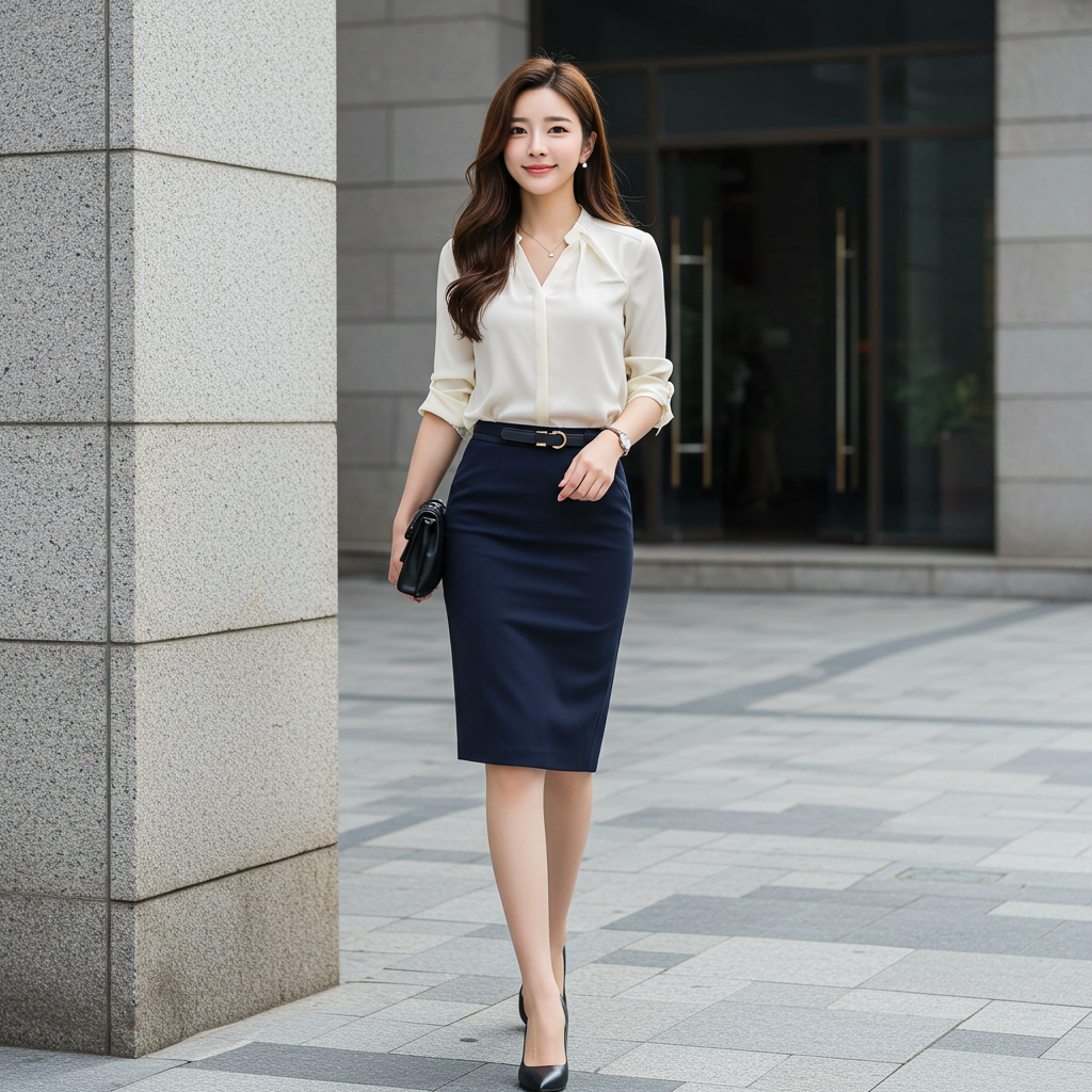Work Blouse & Skirt