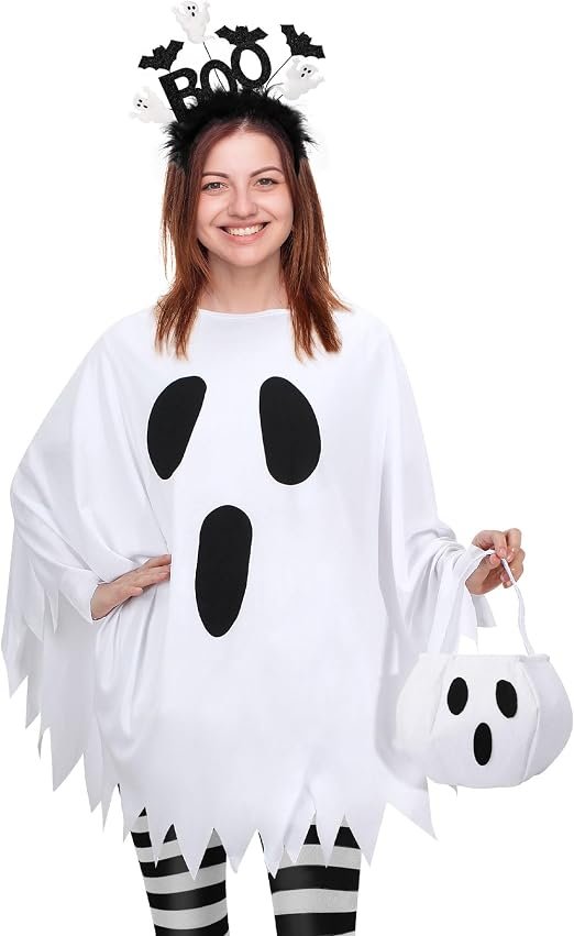 4-Piece Ghost Costume Set - 4