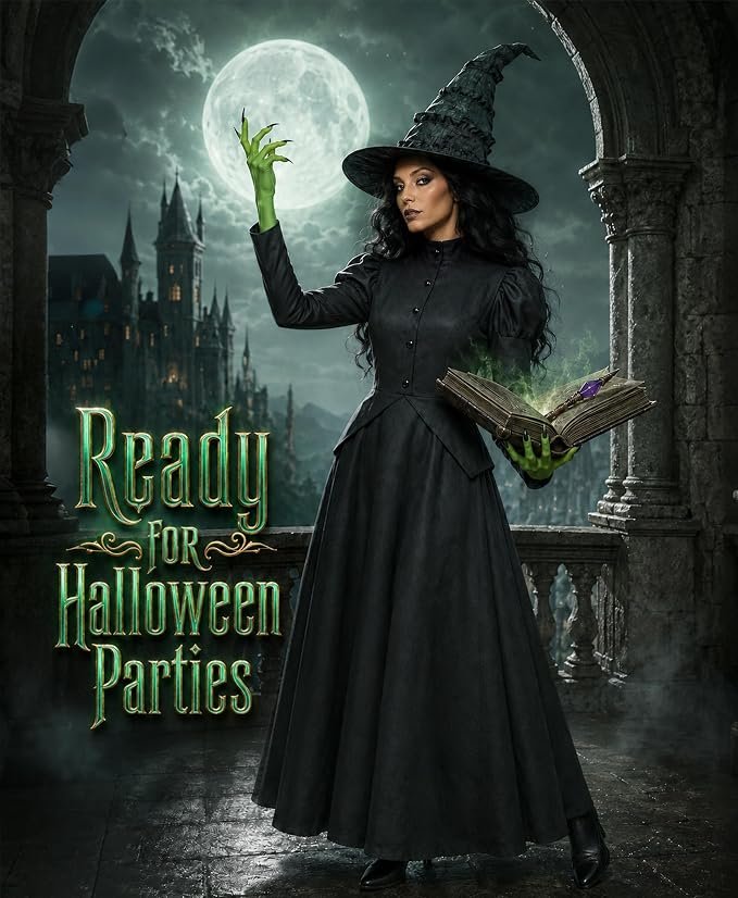 4-Piece Witch Costume Set - 2