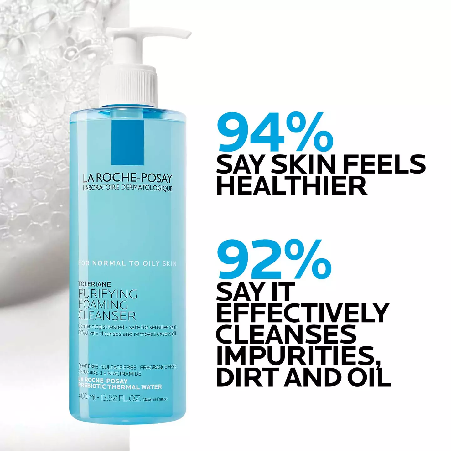La Roche-Posay Toleriane Purifying Foaming Facial Cleanser - 3